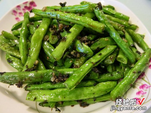 干扁素肉四季豆