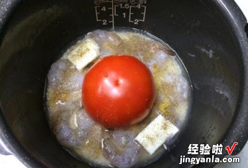 整个番茄饭奶油鲜虾版