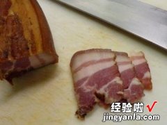 腊肉蒜苗炒高丽菜