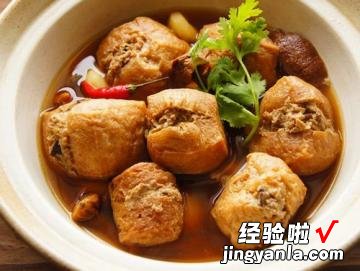 油豆腐镶肉煮冬粉