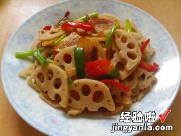 腊肉炒藕片