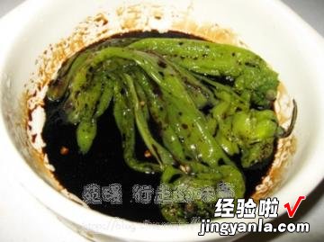 微波炉烤青椒