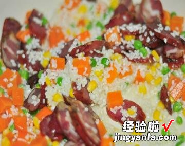 腊味紫薯饭