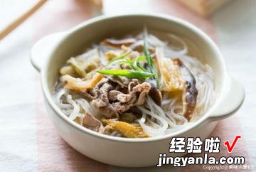 保温杯做泡菜牛肉冬粉汤