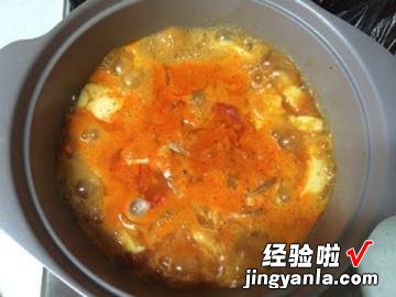 海鲜辣豆腐锅