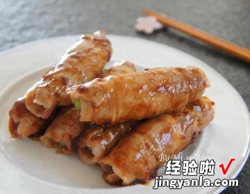 香煎芦笋肉卷