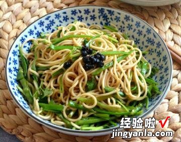 荷兰豆凉拌面