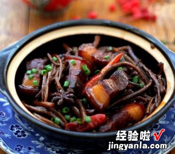 茶树菇红烧肉