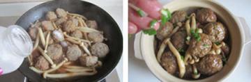 鲜菇烧藕丸