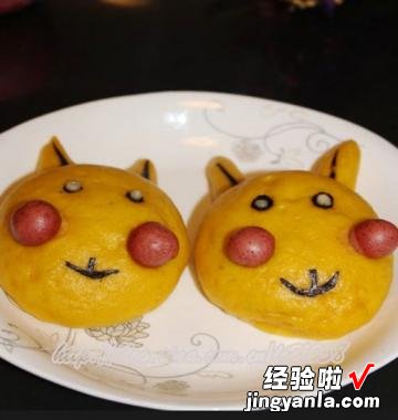 比卡丘南瓜豆沙包