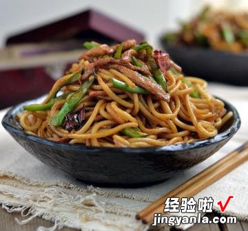 豆角肉丝炒面
