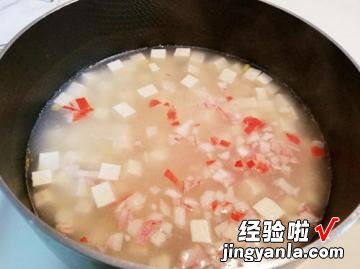 鲜虾蟹肉豆腐}