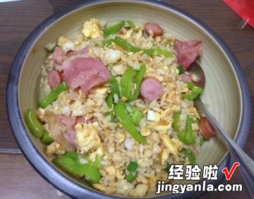 培根青椒蛋炒饭