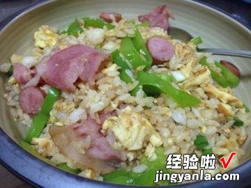 培根青椒蛋炒饭