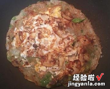 鸡肉蘑菇煎饼