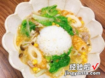 沙茶滑蛋猪肉烩饭