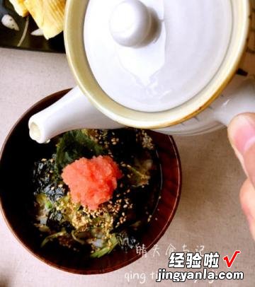 鱼子酱绿茶饭