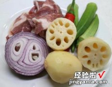 莲藕秋葵烧肉片