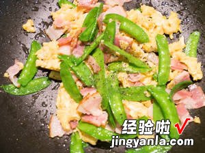 扁豆培根炒甜鸡蛋