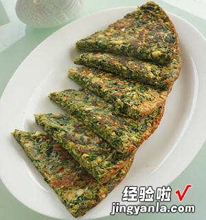 马兰头春笋鸭蛋饼