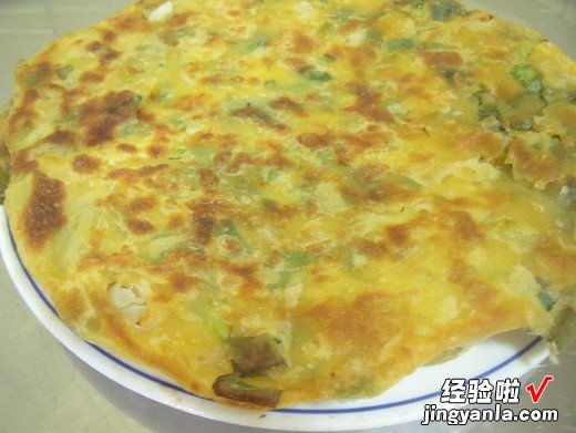金黄葱油饼