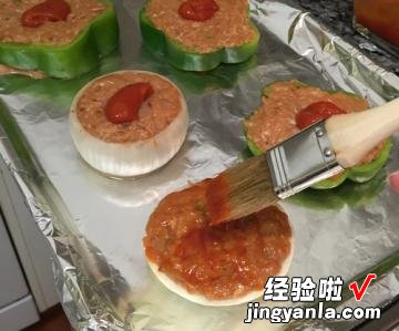美式青椒镶肉饼