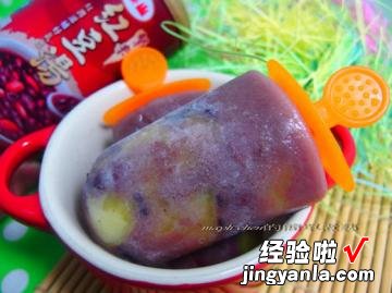 亲子料理 红豆粉冰棒