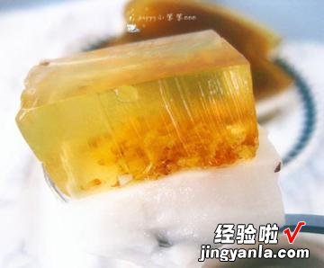 椰汁桂花水晶冻糕
