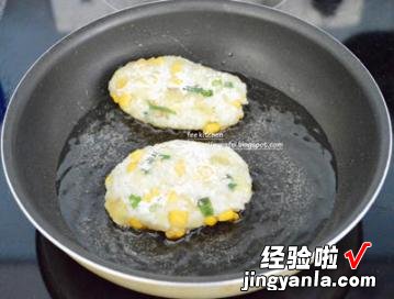 金黄玉米土豆饼