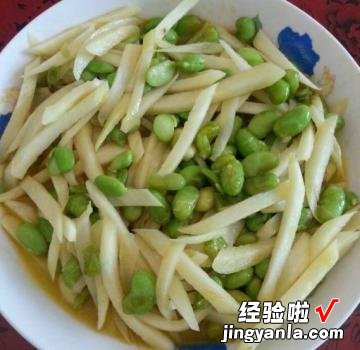 茭白炒黄豆