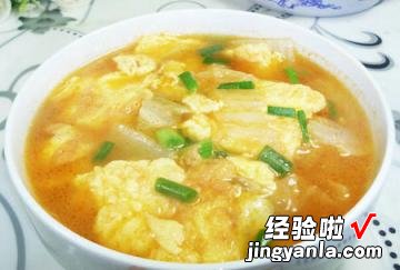 大白菜鸡蛋瘦肉汤