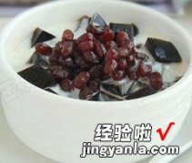 奶香蜜豆龟苓膏