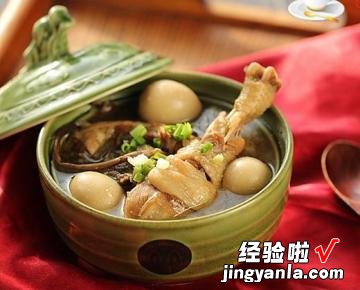 茶树菇鹌鹑蛋土鸡汤