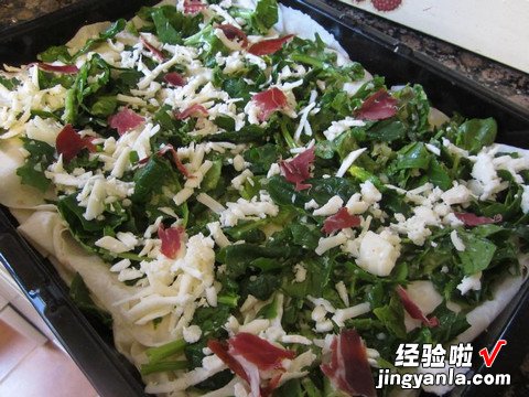 菠菜腌肉馅儿土式柏瑞克千层派