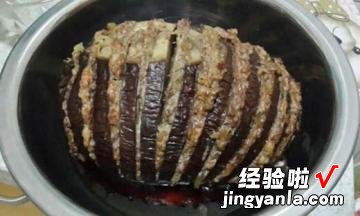 清蒸茄子夹肉馅