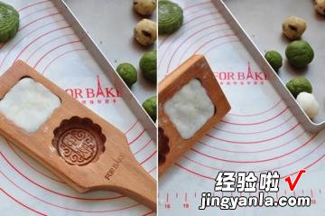 绿豆沙蔓越莓冰皮月饼