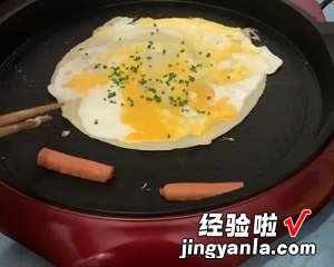 金黄的鸡蛋煎饼